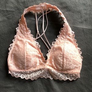 Lacy Light Pink Hollister Bralette